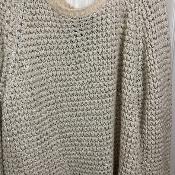 NWOT Lane Bryant Sparkly Crochet Sweater - Picture 2 of 4